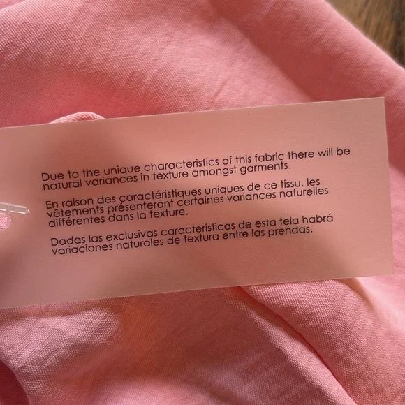 Tommy Hilfiger sz M pink feminine long sleeve flowy top NWT - Picture 9 of 10